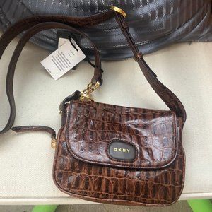 DKNY Randall Small Textured Leather Crossbody Bag
